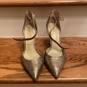 Aldo Gold Glitter High Heels size 8.5